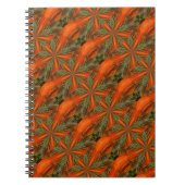 Carnet D'Art Abstrait Orange Et Vert (Devant)