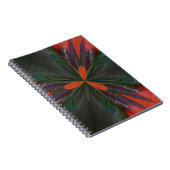 Carnet D'Art Abstrait Orange Et Vert (Côté Droit)