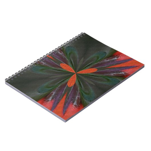 Carnet D'Art Abstrait Orange Et Vert (Côté gauche)