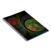 Carnet d'art Abstrait vert de renaissance (Côté Droit)