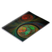 Carnet d'art Abstrait vert de renaissance (Côté gauche)
