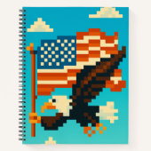 Carnet d'art American Eagle Pixel (Devant)