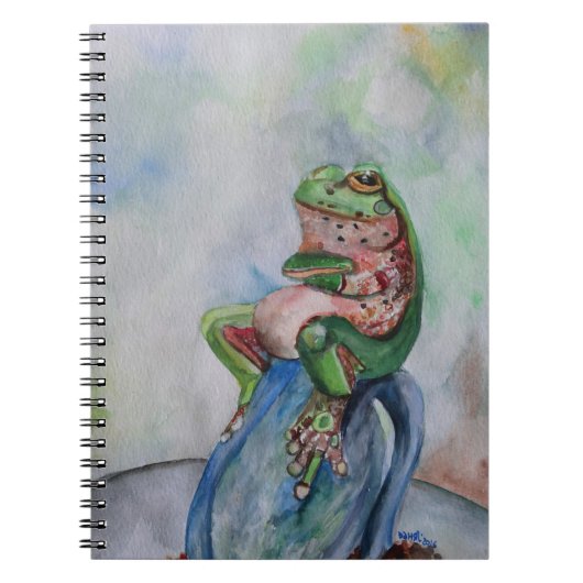 Carnet d'art aquarelle de grenouille (Devant)