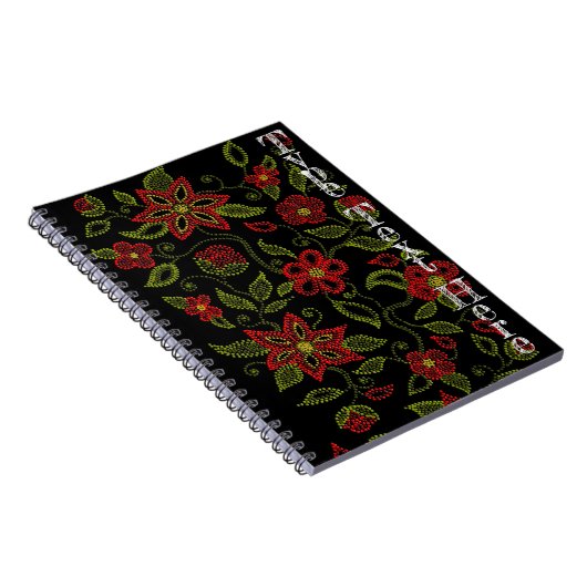 Carnet d'art autochtone Metis Beading Journal pers (Côté Droit)