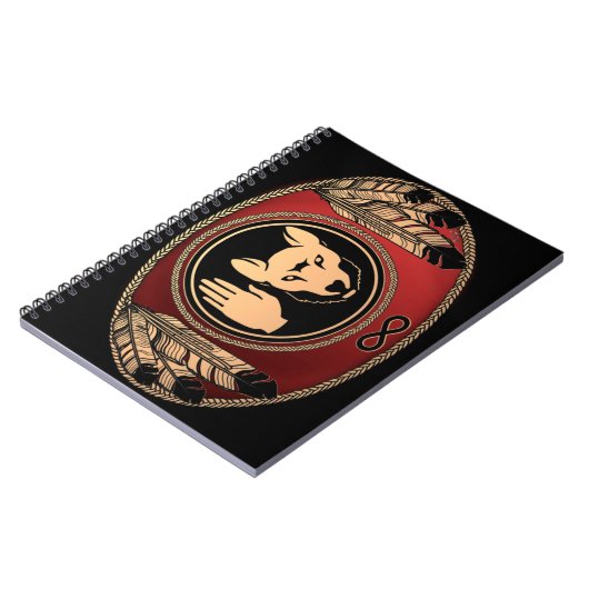 Carnet d'art autochtone Rebellion métisse Wolf Jou (Côté gauche)