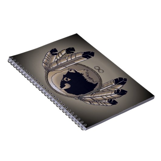 Carnet d'art autochtone Spirit Buffalo Metis Book (Côté Droit)