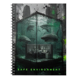 Carnet d'art Cyberpunk Ironie d'entreprise Environ