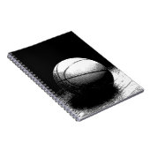Carnet d'art de basketball noir blanc (Côté Droit)