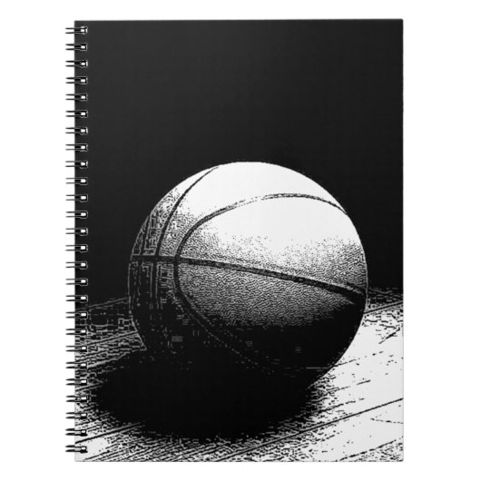 Carnet d'art de basketball noir blanc (Devant)