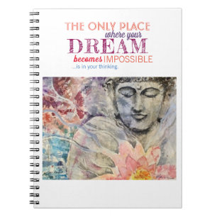 Carnet d'art de Bouddha de citation d'inspiration