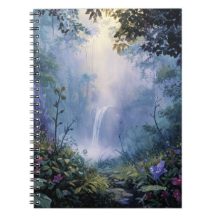Carnet d'art de la cascade de la forêt enchantée