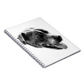Carnet d'art de mélange Pitbull Compagnon Confiant (Côté Droit)