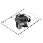 Carnet d'art de mélange Pitbull Compagnon Confiant (Côté gauche)