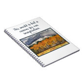 Carnet d'art de paysage de citation d'imagination (Côté Droit)