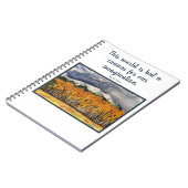 Carnet d'art de paysage de citation d'imagination (Côté gauche)