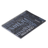 Carnet d'art du mot de l'auteur bleu de fiction (Côté gauche)