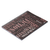 Carnet d'art du mot de l'auteur de fiction de (Côté gauche)