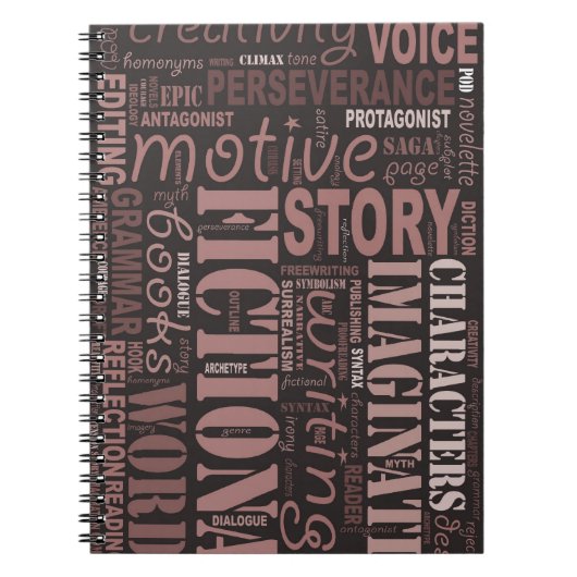 Carnet d'art du mot de l'auteur de fiction de (Devant)