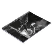 Carnet d'art en verre blanc noir de précision (Côté gauche)