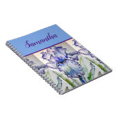 Carnet d'art floral Blue Iris (Côté Droit)