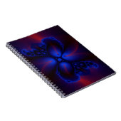 carnet d'art fractal rouge et bleu (Côté Droit)