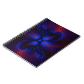 carnet d'art fractal rouge et bleu (Côté gauche)