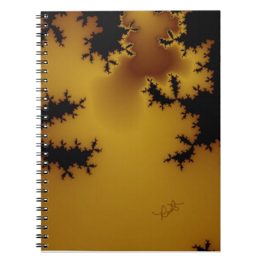 Carnet d'art fractal rouille (Devant)