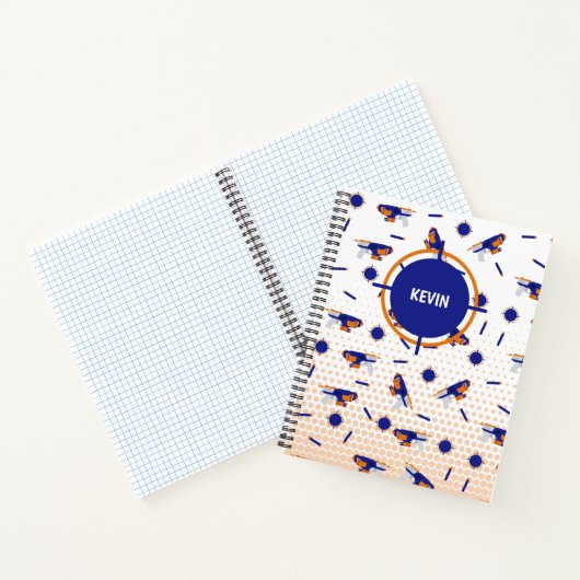 Carnet Dart Gun Battle War Boys Motif cible (Intérieur)