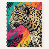 Carnet d'art Leopard Arc-en-ciel (Devant)