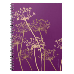 Carnet d'art moderne graphique cervil aux fleurs v