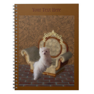 Carnet d'art pour chien d'Imaginaire maltais blanc