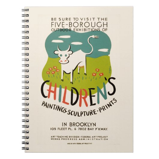 carnet d'art pour enfants vintage (Devant)