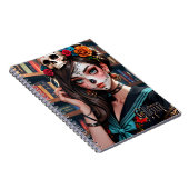 Carnet d'art pour filles glam crâne de l'Anime fra (Côté Droit)