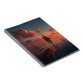 Carnet d'art Sunset Sailboat Ocean Reflection (Côté Droit)