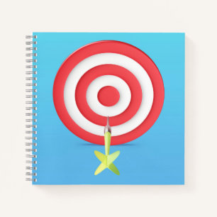 Carnet Dart vise au centre du tableau de bord