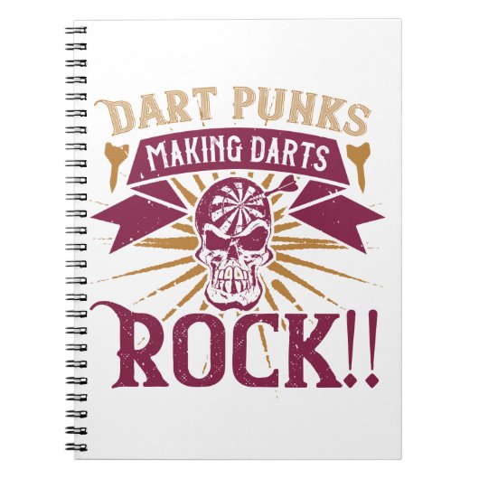 Carnet Darts - Dart Punks Fabriquant Darts Rock! (Devant)