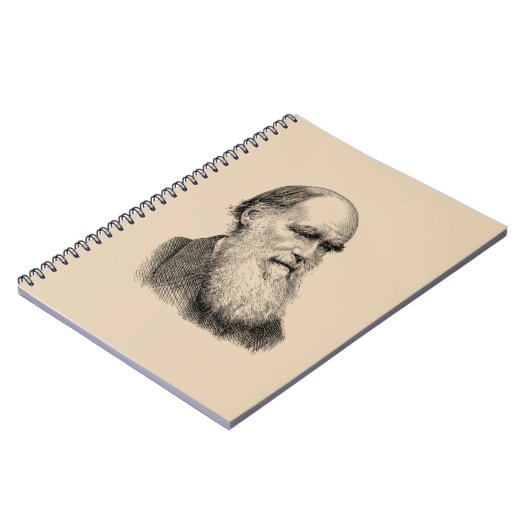 Carnet Darwin Portrait Evolution/ Charles Darwin (Côté gauche)