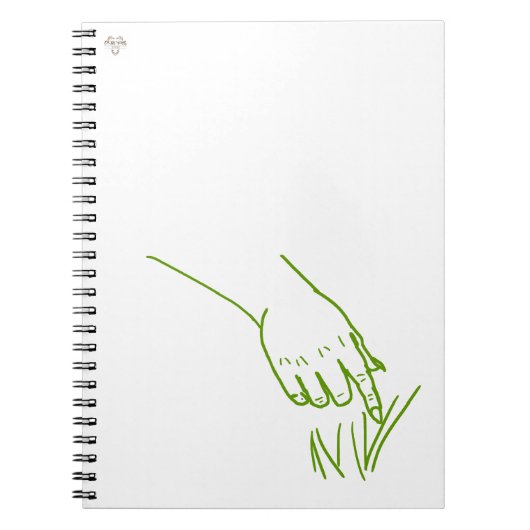 Carnet Daryl le Gobelin Main Verte Touche Herbe (Devant)
