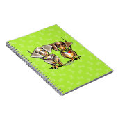 Carnet Dashing Dachshunds Appelés (Côté Droit)