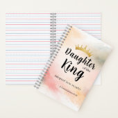 Carnet Daughter of the King Personalized Christian (À l'intérieur)