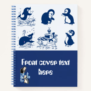 Carnet Dauphin, baleines et pingouins