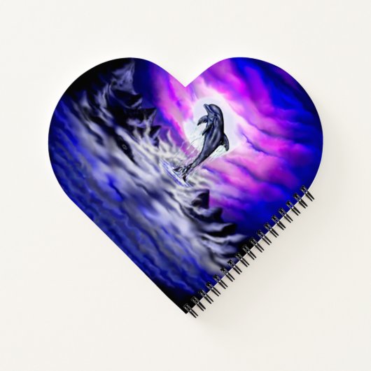 Carnet Dauphin clair de lune (Dos)