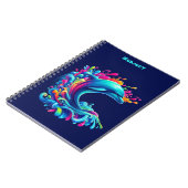 Carnet Dauphin coloré (Côté gauche)