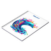 Carnet Dauphin coloré (Côté gauche)