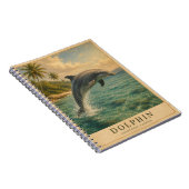 Carnet Dauphin Eaux Caraïbes VINTAGE (Côté Droit)
