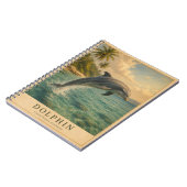 Carnet Dauphin Eaux Caraïbes VINTAGE (Côté gauche)