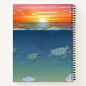 Carnet Dauphin mignon moderne et écriture sur l'océan (Dos)