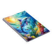 Carnet Dauphin peint (Côté Droit)