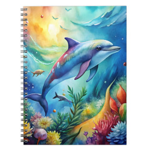 Carnet Dauphin peint