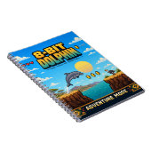 Carnet Dauphin, Rétro Pixel Art 8-Bit (Côté Droit)